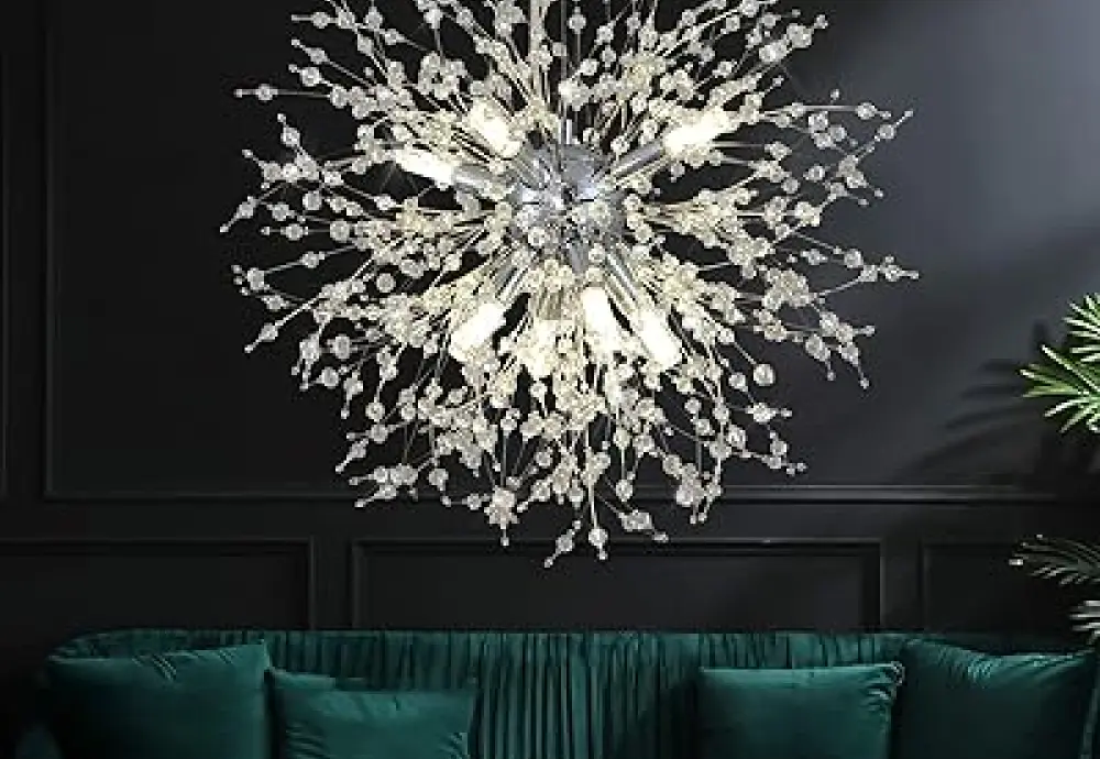 clean crystal chandelier